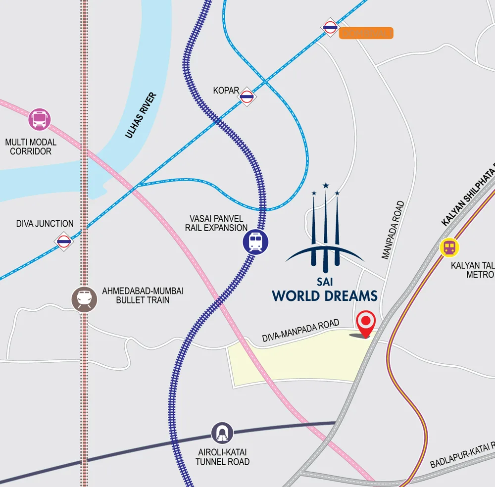Location map on Kalyan Shil Road